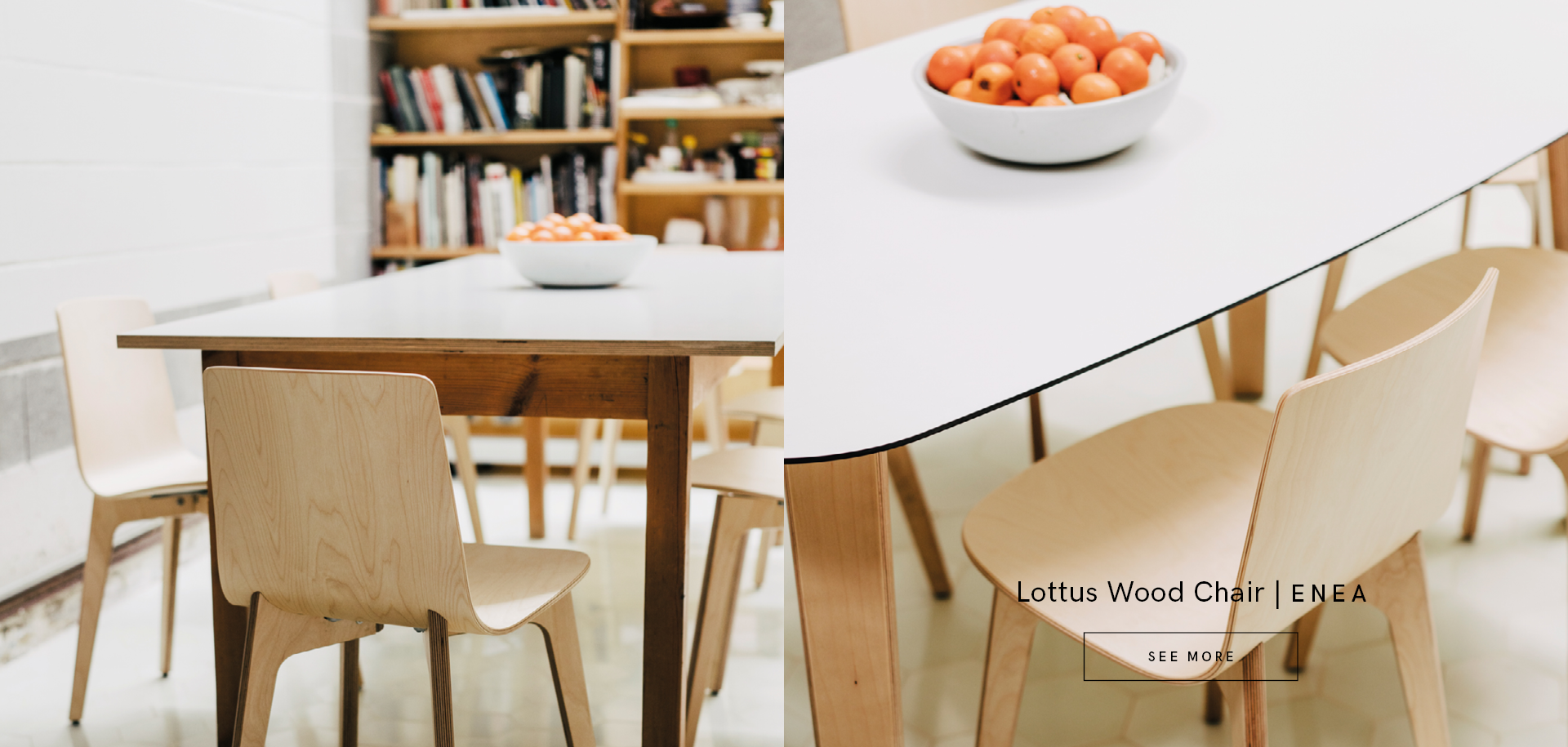 Lottus Wood Chair by Enea